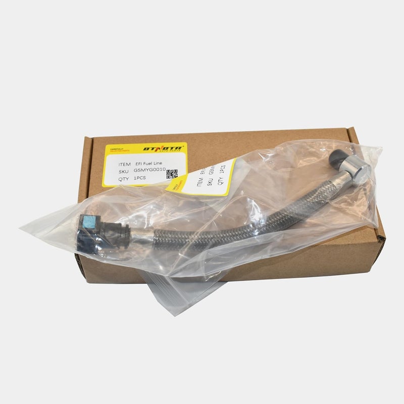 OTNOTR NEW Stainless Upgraded EFI Fuel Gas Line Replacement 62900-01D Compatible with Harley Touring 2007 Softail 2001-2017 - Image 2